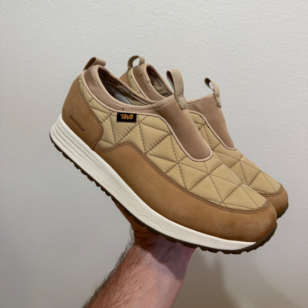 Teva Ember Commuter Waterproof Slip On Shoes Tan Brown Mens Size 10 1119150